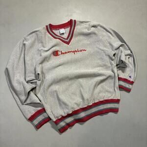 Vintage 90s Mens Champion Reverse-Weave Ringer Sweatshirt